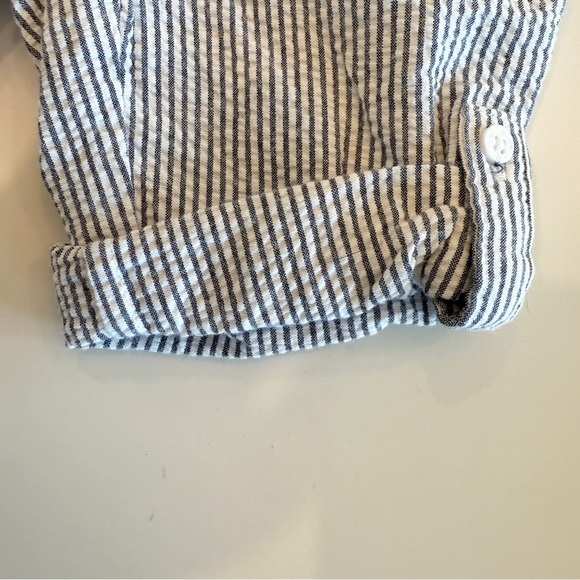 Janie and Jack Infant Striped Seersucker Pants 3-6 Months Blue 100% Cotton - Picture 3 of 7